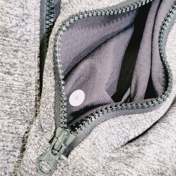 Lululemon Define Jacket Womens Size 4 Luon Heathered Black Gray Full Zip Workout - Picture 6 of 14